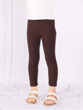 Kids Solid Color Stretchy Legging